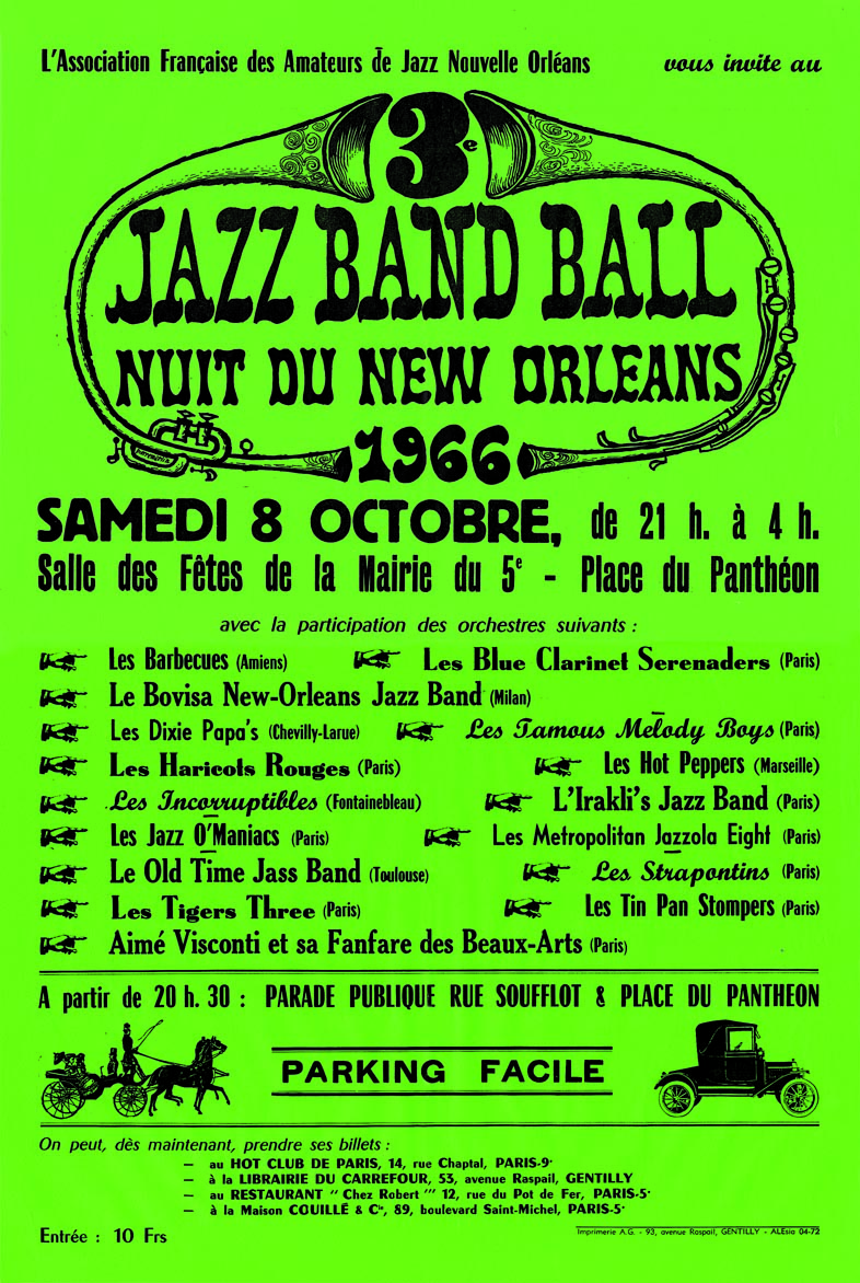 affiche du Jazz Band Ball 1966