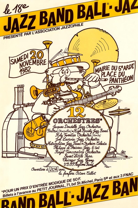 affiche du Jazz Band Ball 1982