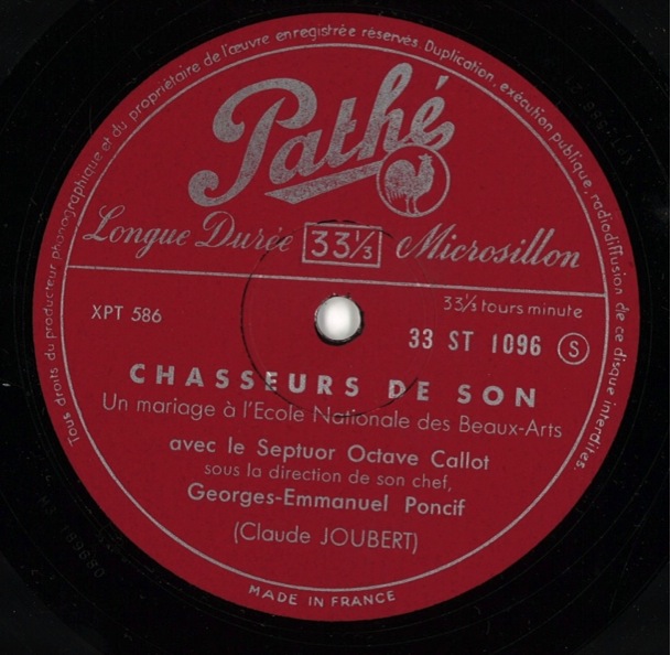 Macaron de la face B du disque « Chasseurs de son ».