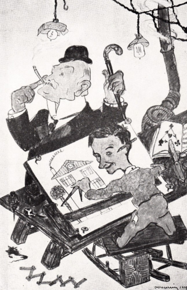7 Caricature d’Umbdenstock Bulletin janvier 1928