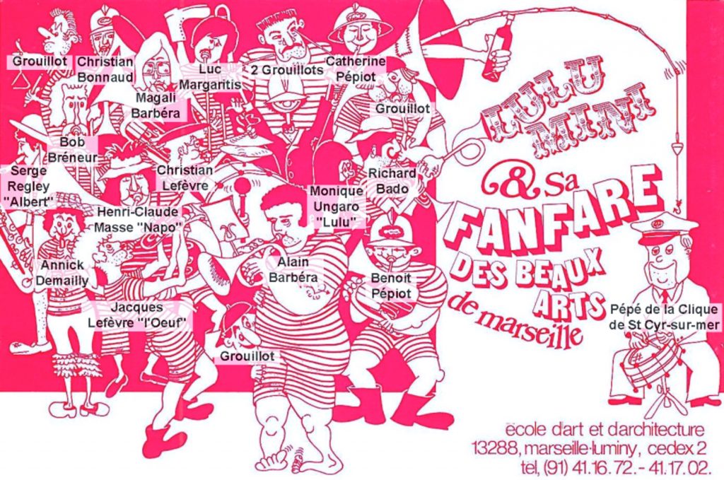 Fanfare-BA-Marseille_Lulu-Mini_Carte-Visite-1972_Trombi